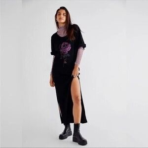 RARE - Free People X Vintage Souls Hibiscus Maxi Dress NWT Large